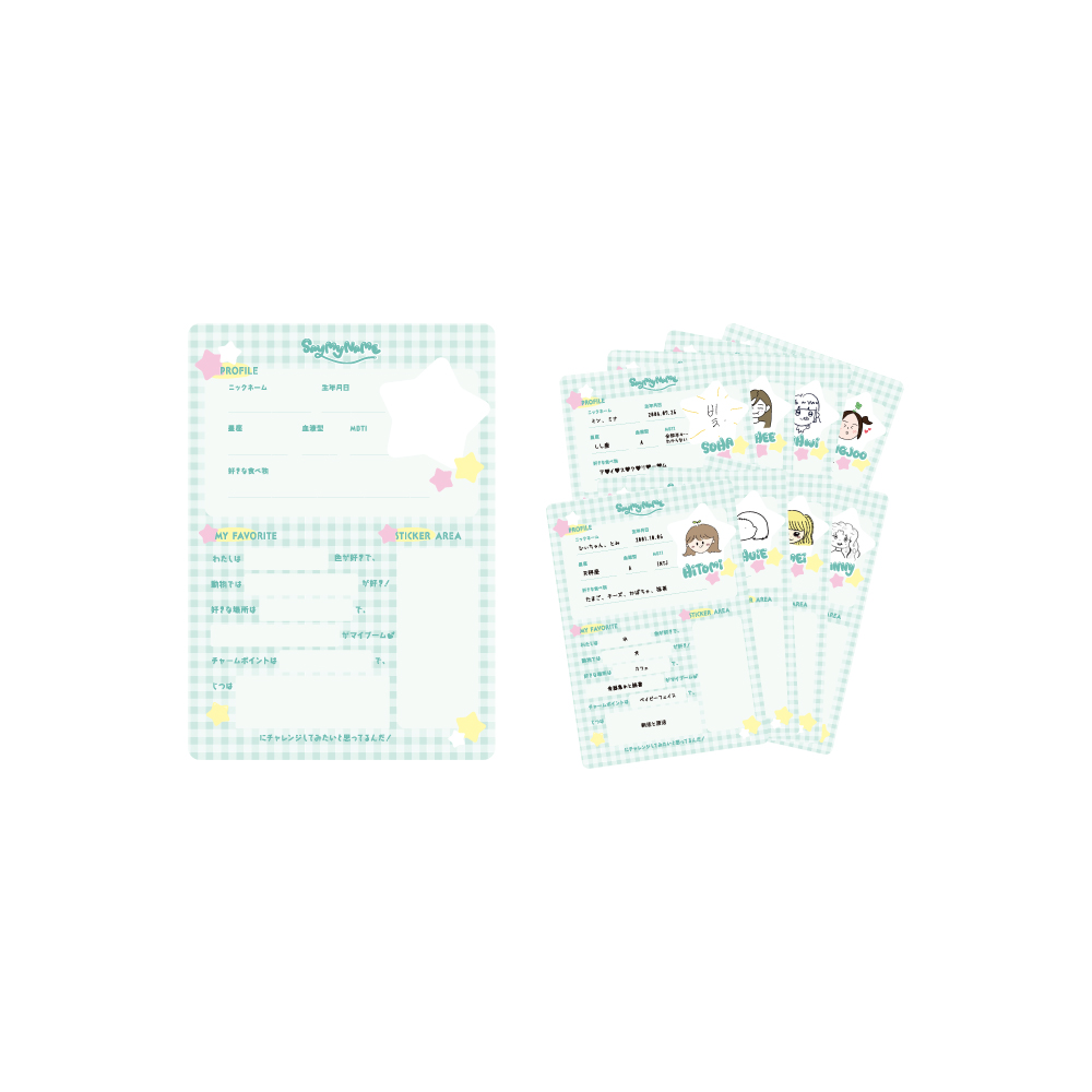 プロフィール帳 (10枚入り)
